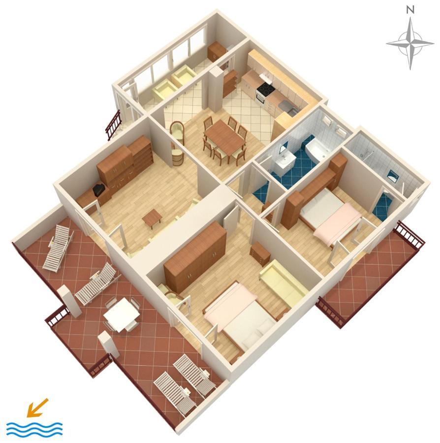 Apartments By The Sea Podgora, Makarska - 2615 Eksteriør billede