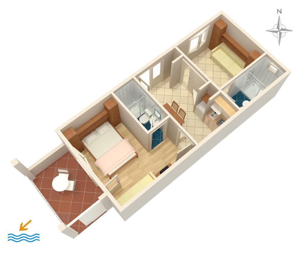 Apartments By The Sea Podgora, Makarska - 2615 Eksteriør billede